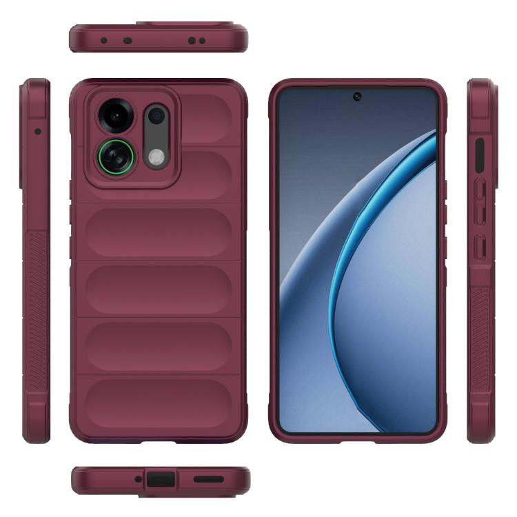 For OPPO K13 Turbo 5G / Turbo Pro 5G Magic Shield TPU + Flannel Phone Case