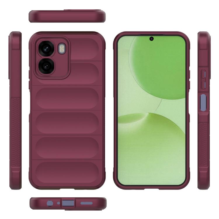 For OPPO A6x 5G Global Magic Shield TPU + Flannel Phone Case