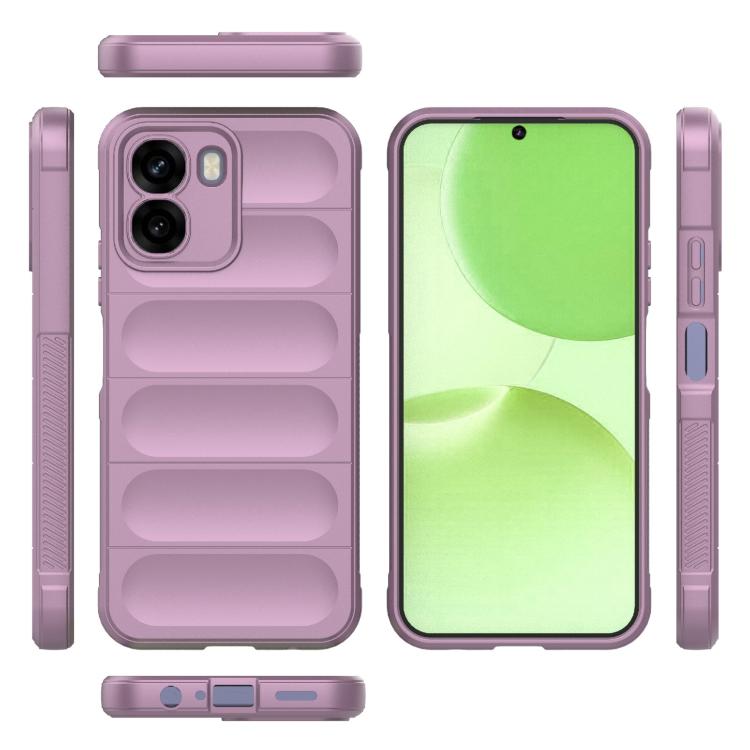 For OPPO A6x 5G Global Magic Shield TPU + Flannel Phone Case