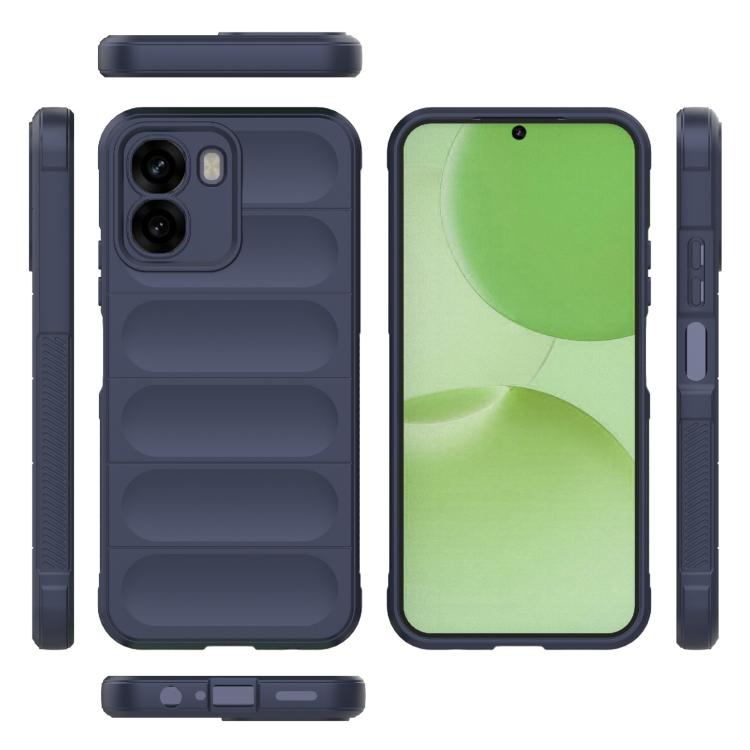 For OPPO A6x 5G Global Magic Shield TPU + Flannel Phone Case
