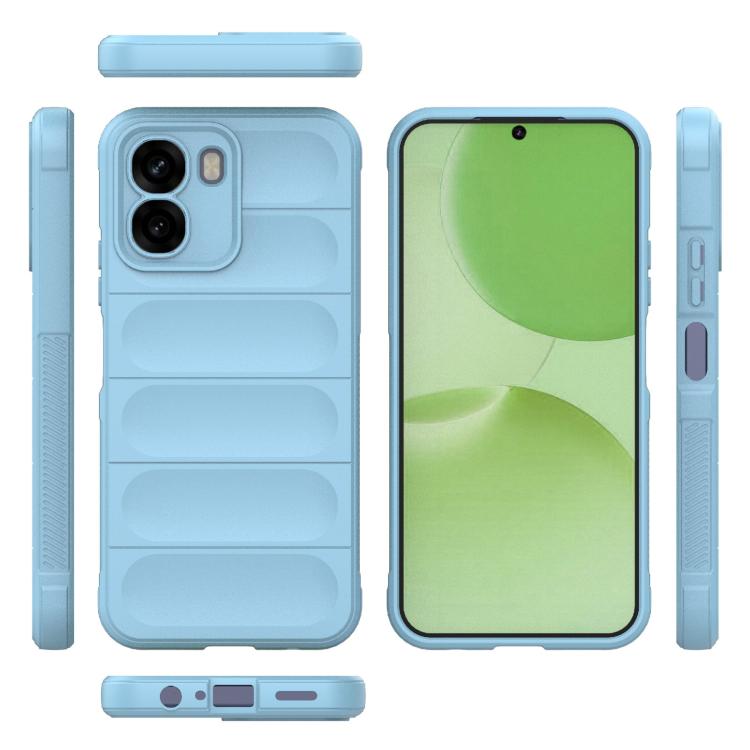For OPPO A6x 5G Global Magic Shield TPU + Flannel Phone Case