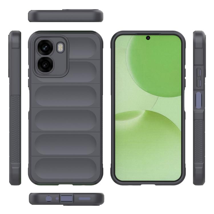 For OPPO A6x 5G Global Magic Shield TPU + Flannel Phone Case