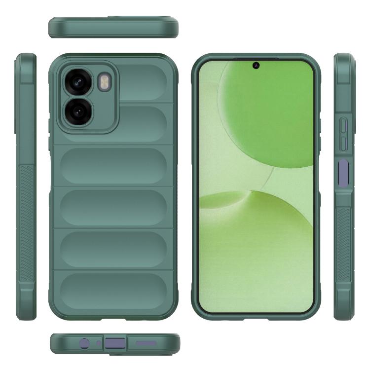 For OPPO A6x 5G Global Magic Shield TPU + Flannel Phone Case