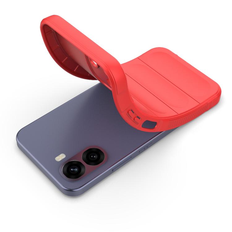 For OPPO A6x 5G Global Magic Shield TPU + Flannel Phone Case