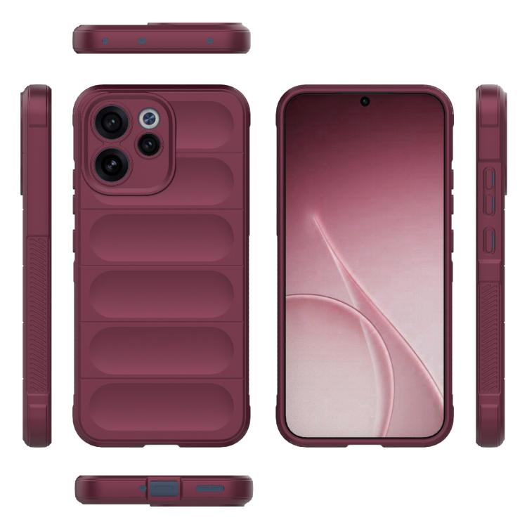 For OPPO Reno15 F 5G Magic Shield TPU + Flannel Phone Case