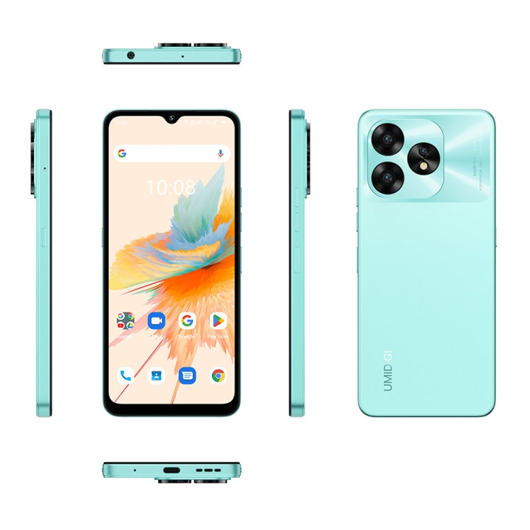 [HK Warehouse] UMIDIGI A15, 8GB+256GB, Face ID & Side Fingerprint Identification, 6.7 inch Android 13 Unisoc T616 Octa Core, Network: 4G, NFC, OTG