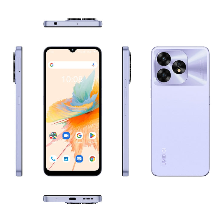 [HK Warehouse] UMIDIGI A15, 8GB+256GB, Face ID & Side Fingerprint Identification, 6.7 inch Android 13 Unisoc T616 Octa Core, Network: 4G, NFC, OTG