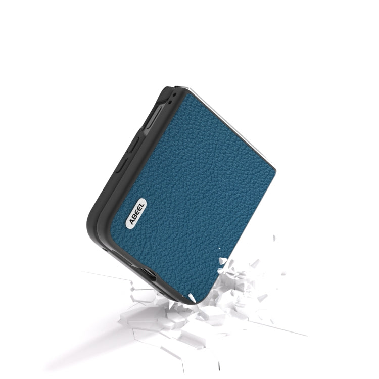 For Xiaomi Mix Flip ABEEL Genuine Leather Litchi Texture Phone Case
