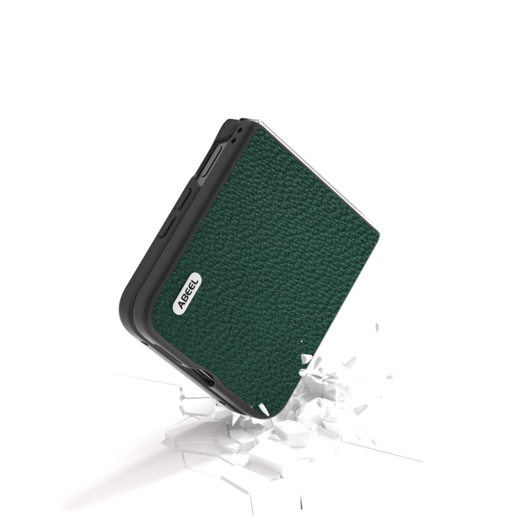 For Xiaomi Mix Flip ABEEL Genuine Leather Litchi Texture Phone Case