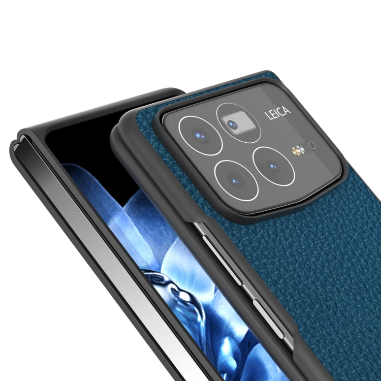 For Xiaomi Mix Fold 4 ABEEL Genuine Leather Litchi Texture Phone Case