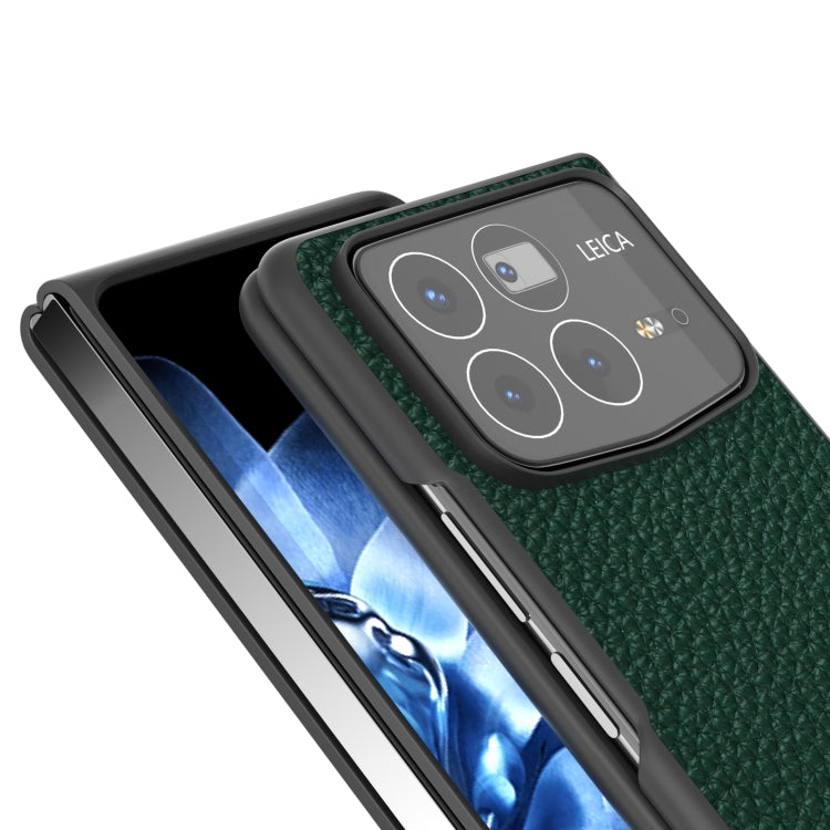 For Xiaomi Mix Fold 4 ABEEL Genuine Leather Litchi Texture Phone Case