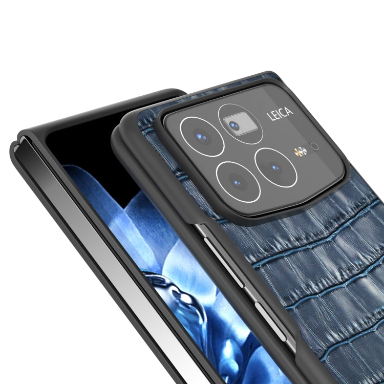 For Xiaomi Mix Fold 4 ABEEL Crocodile Texture Genuine Leather Phone Case