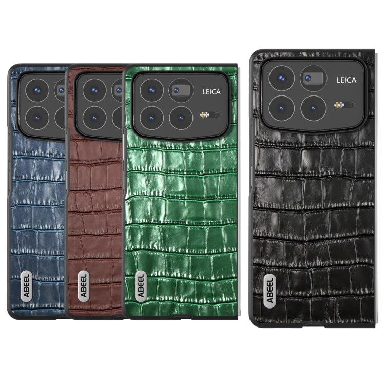 For Xiaomi Mix Fold 4 ABEEL Crocodile Texture Genuine Leather Phone Case