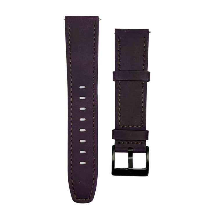 22mm Universal Retro Texture Leather Watch Band