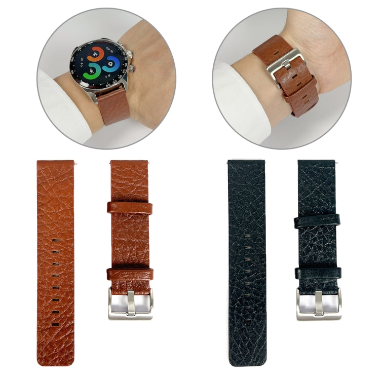 22mm Universal Buffalo Leather Watch Band