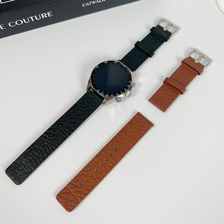 22mm Universal Buffalo Leather Watch Band