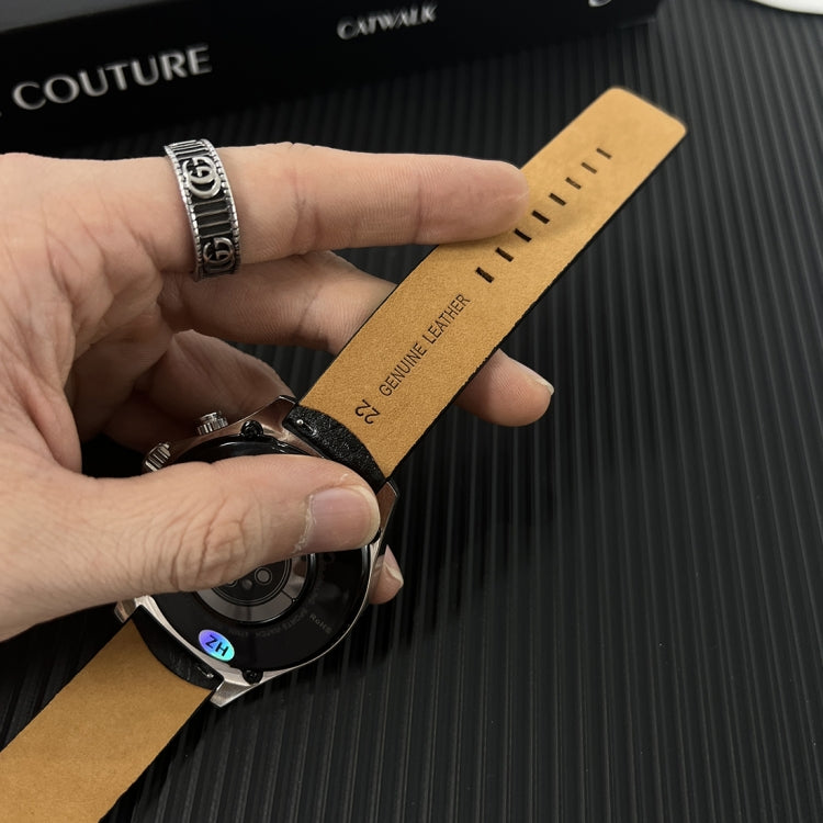 22mm Universal Buffalo Leather Watch Band