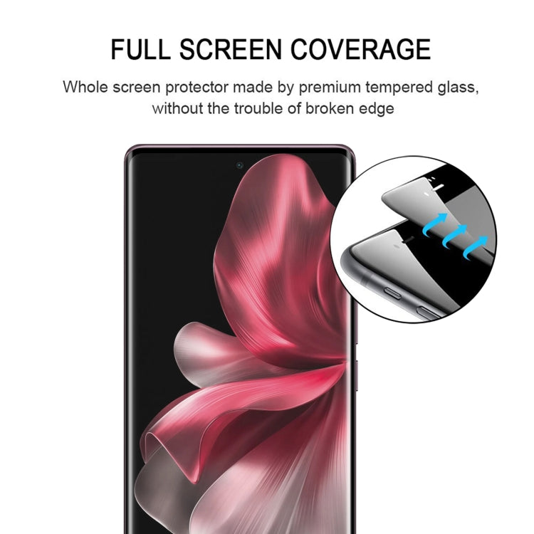 For vivo V30e / V40 Lite 3D Curved Edge Glue Full Screen Tempered Glass Film
