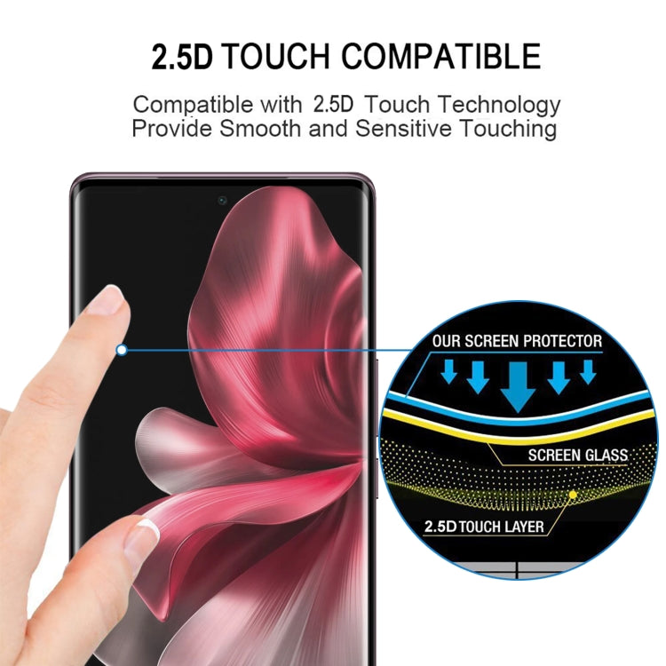 For vivo V30e / V40 Lite 3D Curved Edge Glue Full Screen Tempered Glass Film