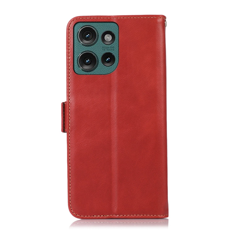 For Motorola Edge 50 Neo Magnetic Crazy Horse Texture Genuine Leather RFID Phone Case