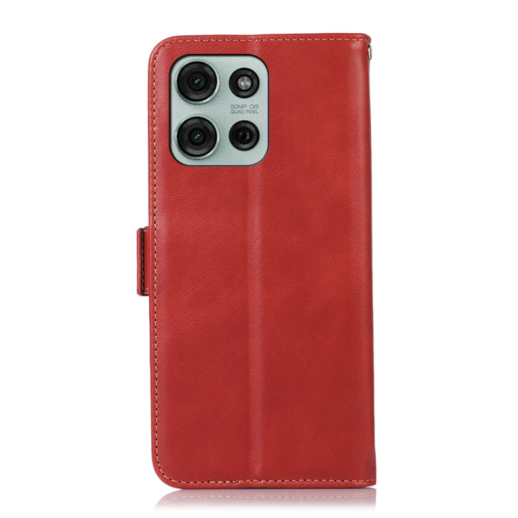 For Motorola Moto G75 5G Magnetic Crazy Horse Texture Genuine Leather RFID Phone Case