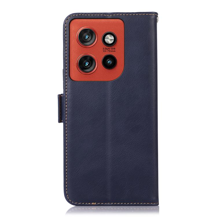 For Motorola Edge 60 Neo 5G Magnetic Crazy Horse Texture Genuine Leather RFID Phone Case