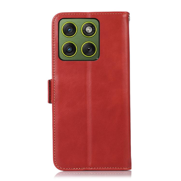 For Motorola Edge 70 5G Magnetic Crazy Horse Texture Genuine Leather RFID Phone Case