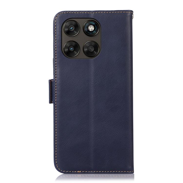 For Motorola Moto G77 5G / G67 5G Magnetic Crazy Horse Texture Genuine Leather RFID Phone Case