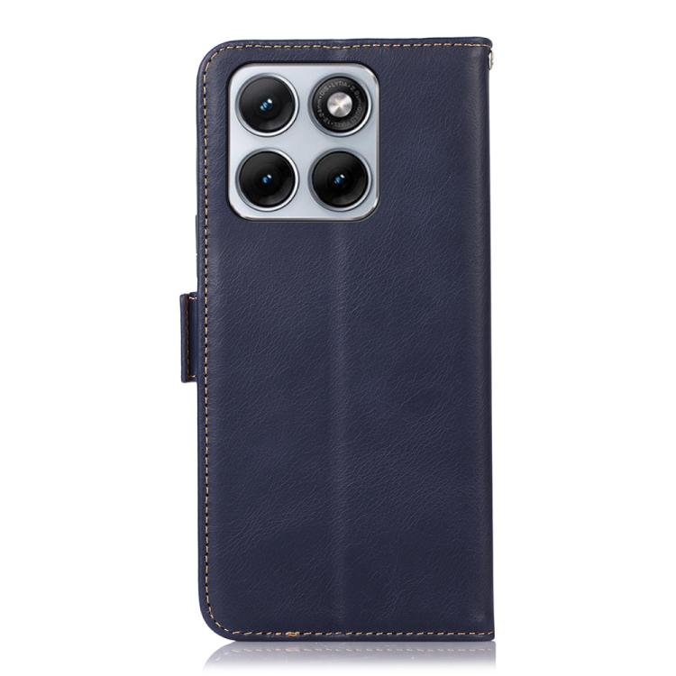 For Motorola Edge 70 Fusion 5G Magnetic Crazy Horse Texture Genuine Leather RFID Phone Case