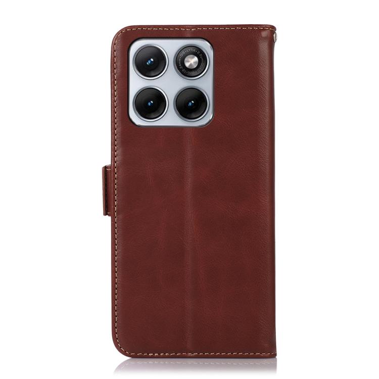 For Motorola Edge 70 Fusion 5G Magnetic Crazy Horse Texture Genuine Leather RFID Phone Case