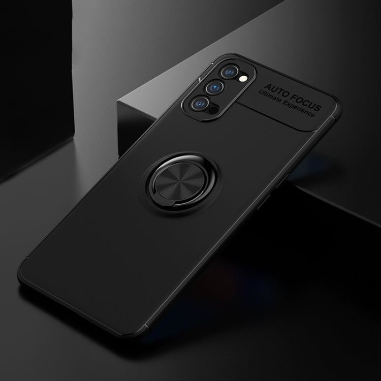 For OPPO Reno4 Lenuo Shockproof TPU Protective Case with Invisible Holder