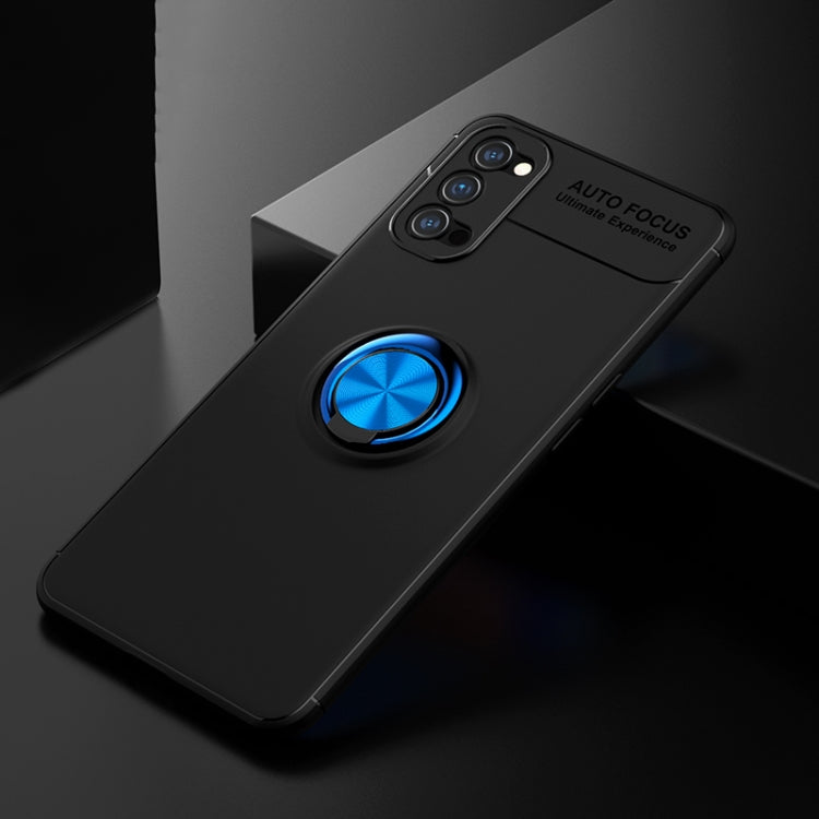 For OPPO Reno4 Lenuo Shockproof TPU Protective Case with Invisible Holder