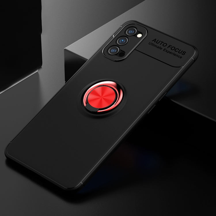 For OPPO Reno4 Lenuo Shockproof TPU Protective Case with Invisible Holder