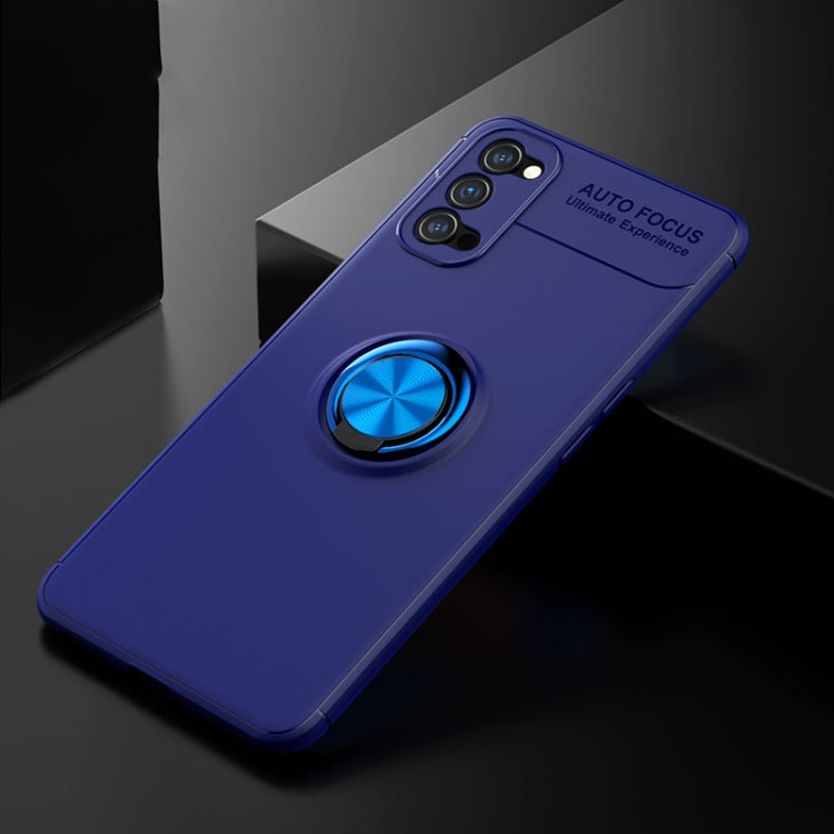 For OPPO Reno4 Lenuo Shockproof TPU Protective Case with Invisible Holder