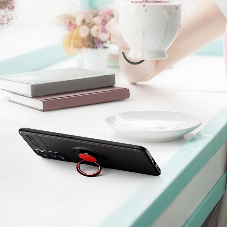 For OPPO Reno4 Lenuo Shockproof TPU Protective Case with Invisible Holder