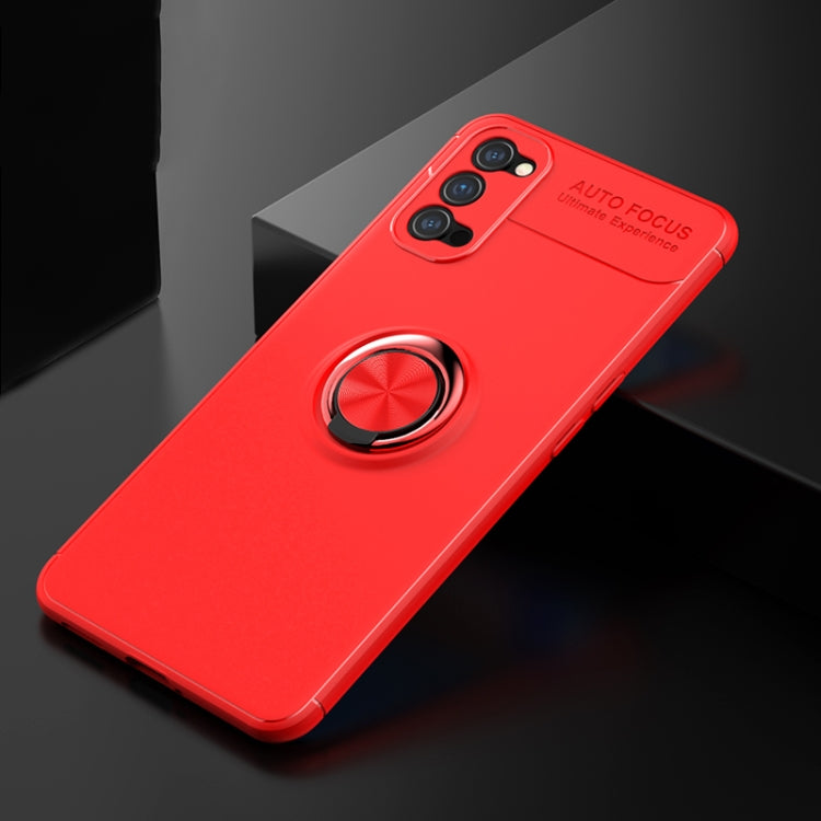 For OPPO Reno4 Lenuo Shockproof TPU Protective Case with Invisible Holder