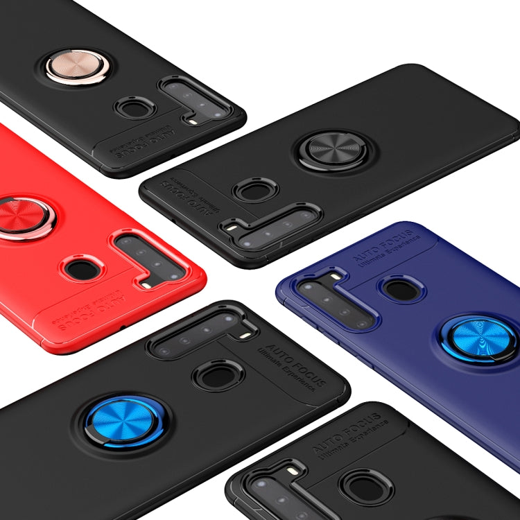 For Samsung Galaxy A21 Lenuo Shockproof TPU Protective Case with Invisible Holder