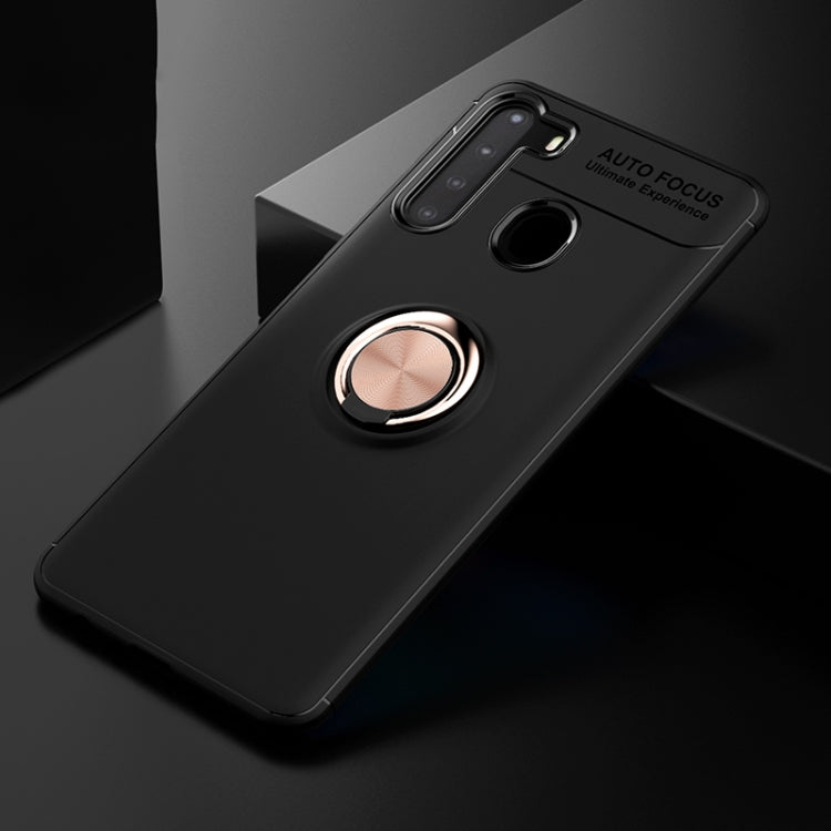 For Samsung Galaxy A21 Lenuo Shockproof TPU Protective Case with Invisible Holder