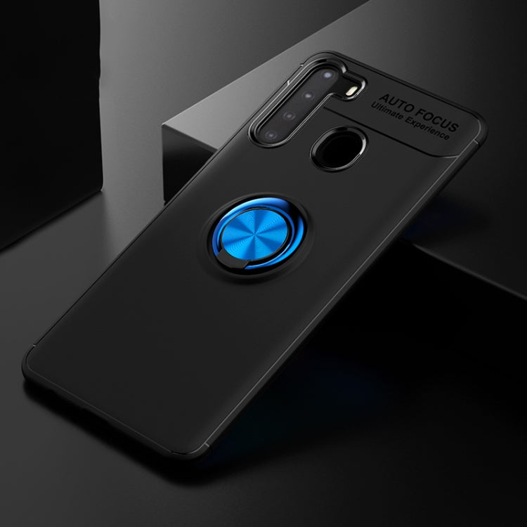 For Samsung Galaxy A21 Lenuo Shockproof TPU Protective Case with Invisible Holder