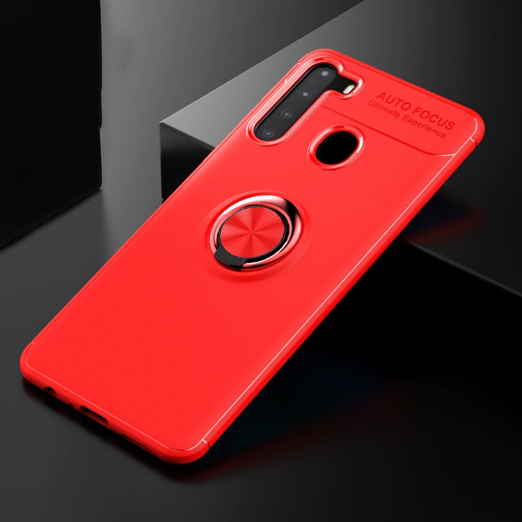 For Samsung Galaxy A21 Lenuo Shockproof TPU Protective Case with Invisible Holder