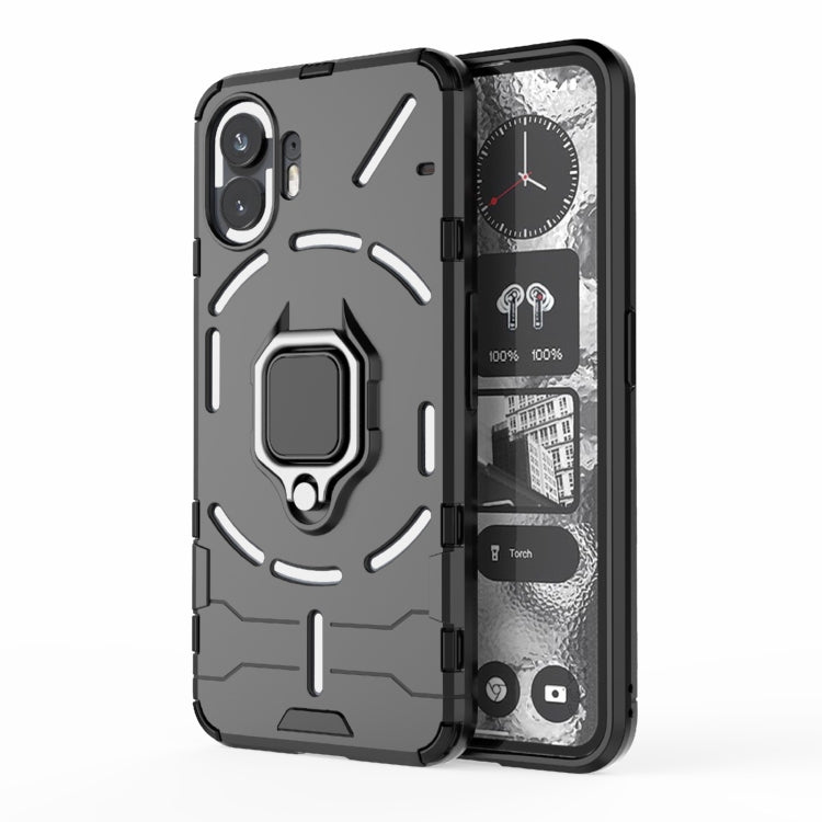 For Nothing Phone 2 Shockproof PC + TPU Holder Phone Case