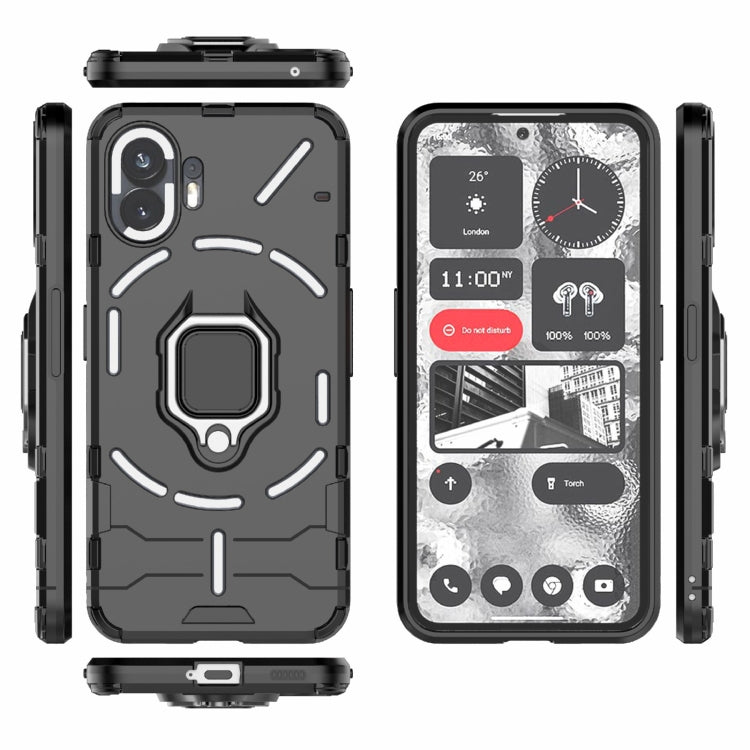 For Nothing Phone 2 Shockproof PC + TPU Holder Phone Case
