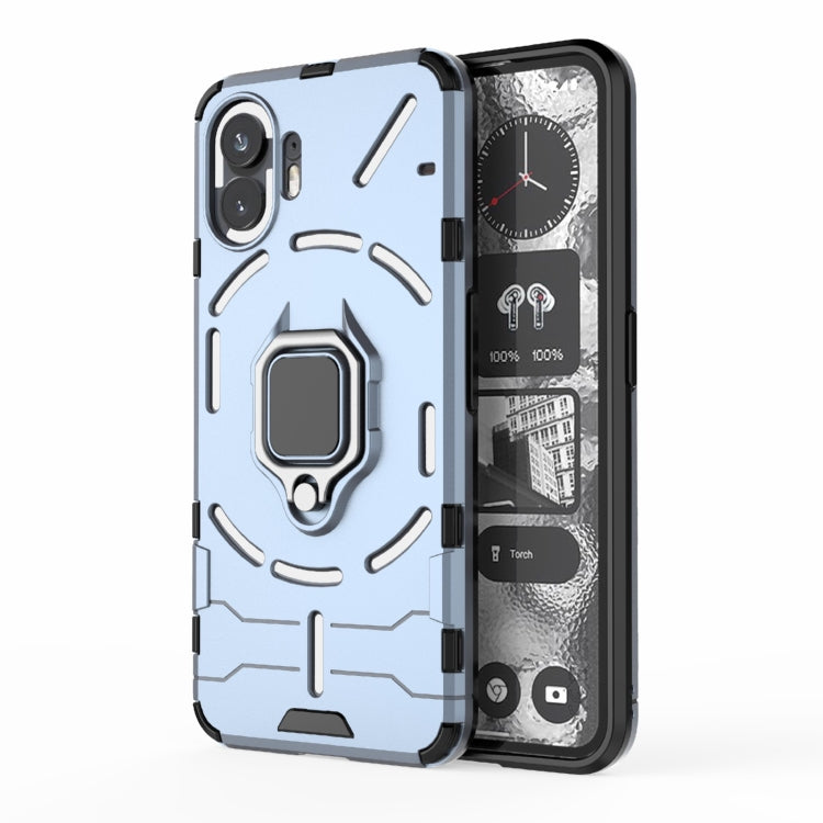For Nothing Phone 2 Shockproof PC + TPU Holder Phone Case