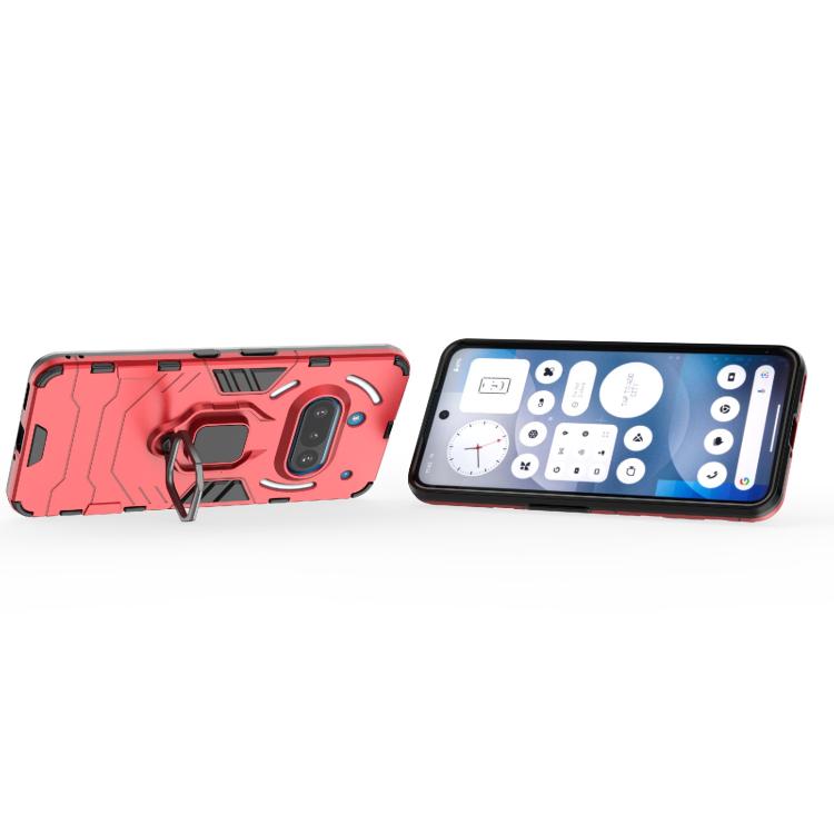 For Nothing Phone 3a Shockproof PC + TPU Holder Phone Case