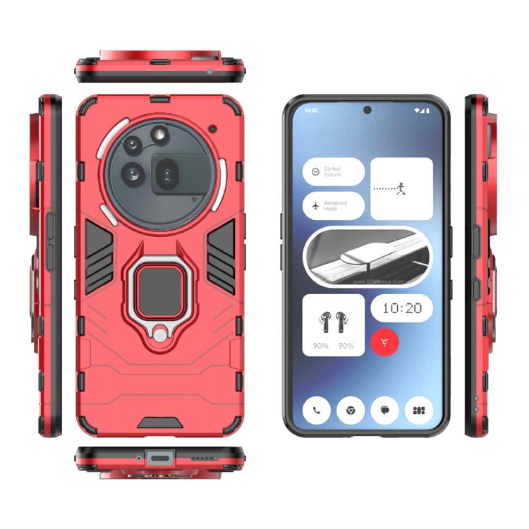 For Nothing Phone 3a Pro Shockproof PC + TPU Holder Phone Case