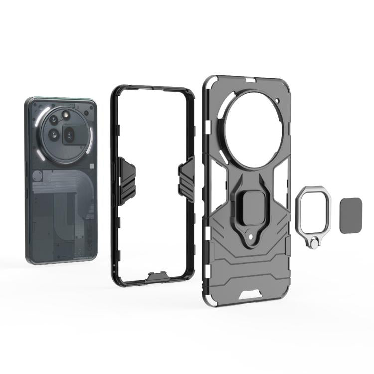 For Nothing Phone 3a Pro Shockproof PC + TPU Holder Phone Case