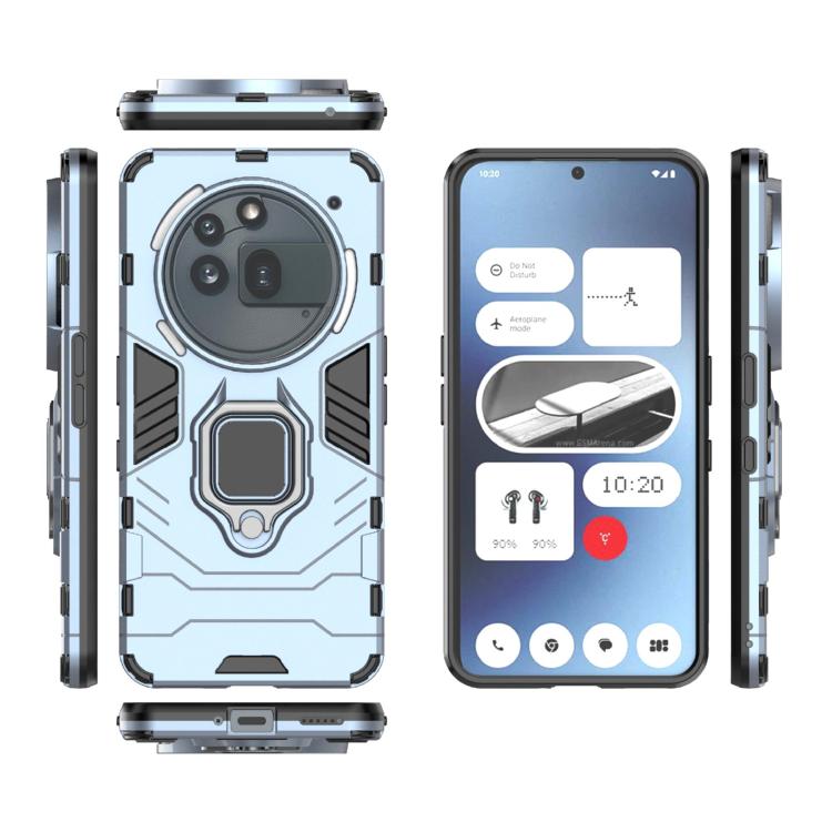 For Nothing Phone 3a Pro Shockproof PC + TPU Holder Phone Case