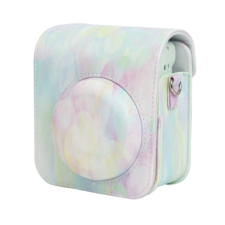 For FUJIFILM instax mini 12 Painted Full Body Leather Case Camera Bag with Strap