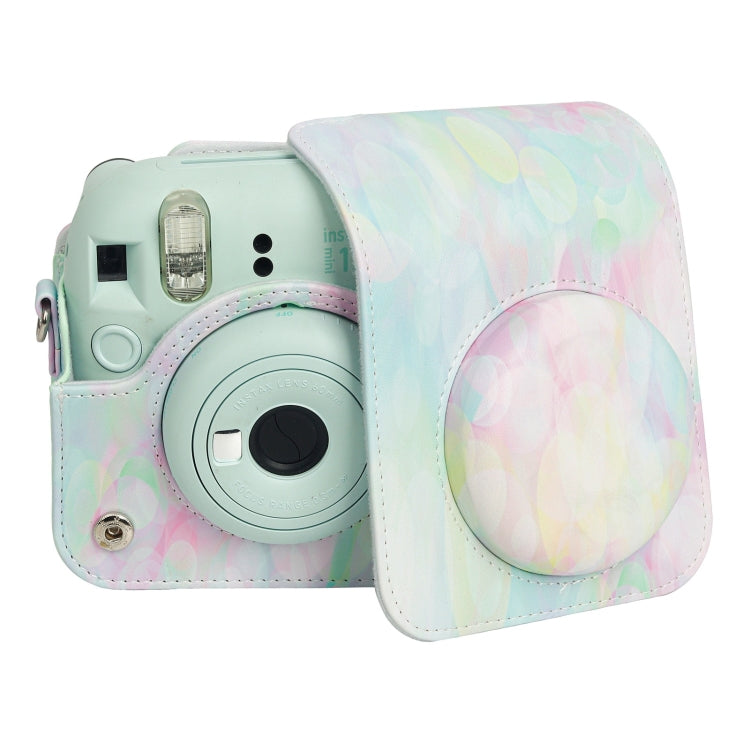 For FUJIFILM instax mini 12 Painted Full Body Leather Case Camera Bag with Strap