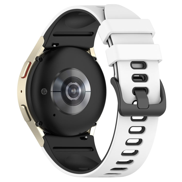 For Samsung Galaxy Watch 6 Sports Two Color Silicone Watch Band